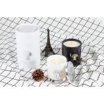 Color Painting Oval Glass Handmade Jar Candles For Home Office Decoration