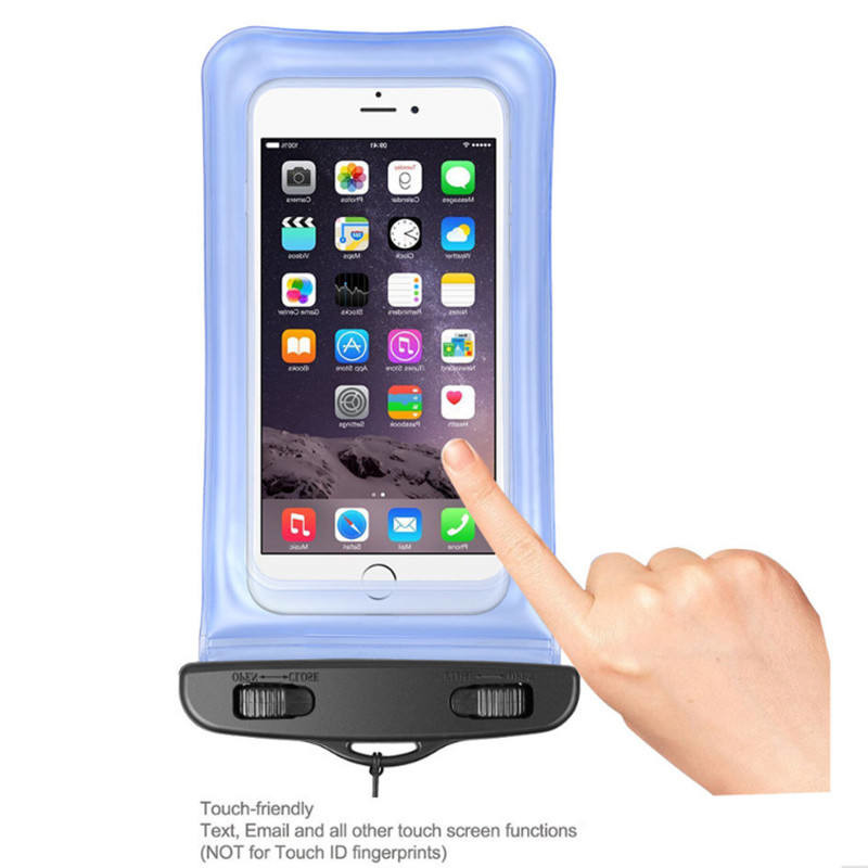 Pink Waterproof Phone Bag PVC Waterproof Phone Pouch Floating Dry Phone Bag