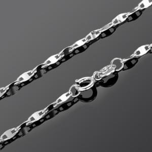 China Fine Jewelry 18K White Gold Chain Women Necklace 16 inches (NG0115) wholesale