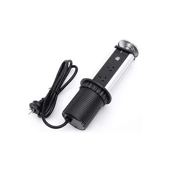 266*130*7mm Right Angle Smart Power AU Lead Pop Up Desk Extension Power Point Outlet