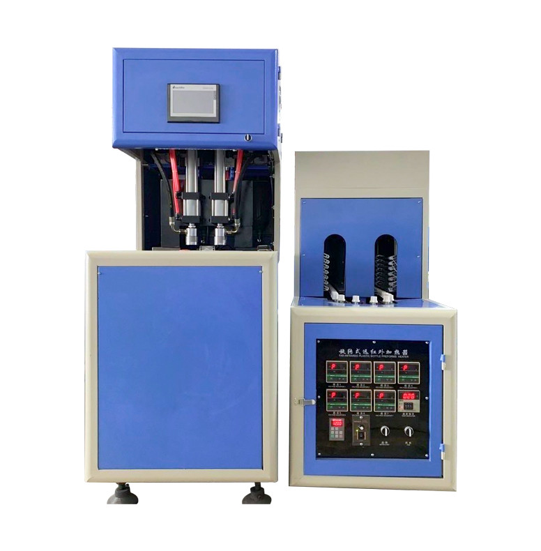 2 Cavity Semi Automatic Plastic Pet Mineral Water Bottle Making Machine 1000-5000ml