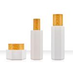 120ml 100ml Cosmetic PETG Bottle Hexagon Shaped Bottle Customized With Pump Head
