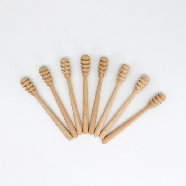 China Customized Logo Varnished Wooden Muddler Collectible Honey Muddler Stirrer wholesale