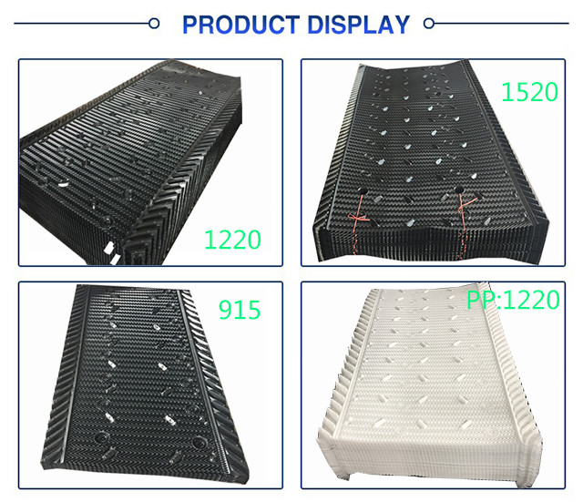 Cross Flow International Cooling Tower Fill 19mm Channel PVC Hanging Cooling Tower Infill