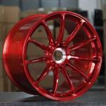 Custom 18 19 20 21 22 inch red finish forged alloy car wheel rim