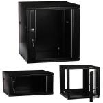 Cold Rolled Steel 12U Data Cabinet 630*570*450mm For 19" Standard Network