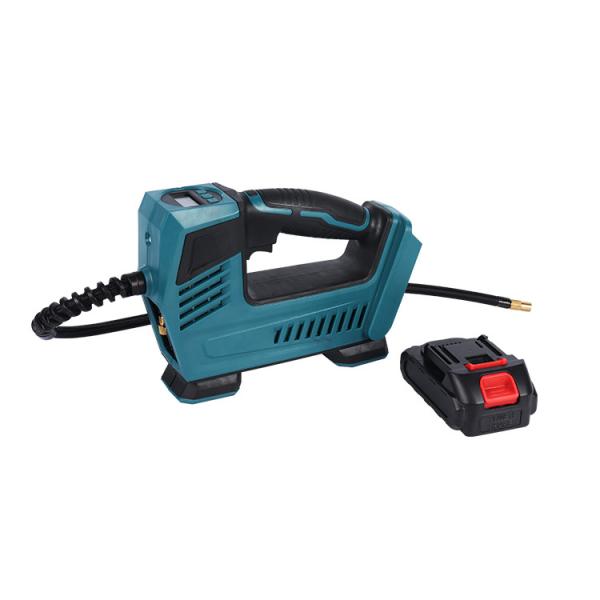 Digital Gauge Car Air Compressor With Battery And LED Light For Car Tyre