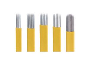 China 0.25mm Double Row Flat Eyebrow Permanent Makeup Blades Needle wholesale