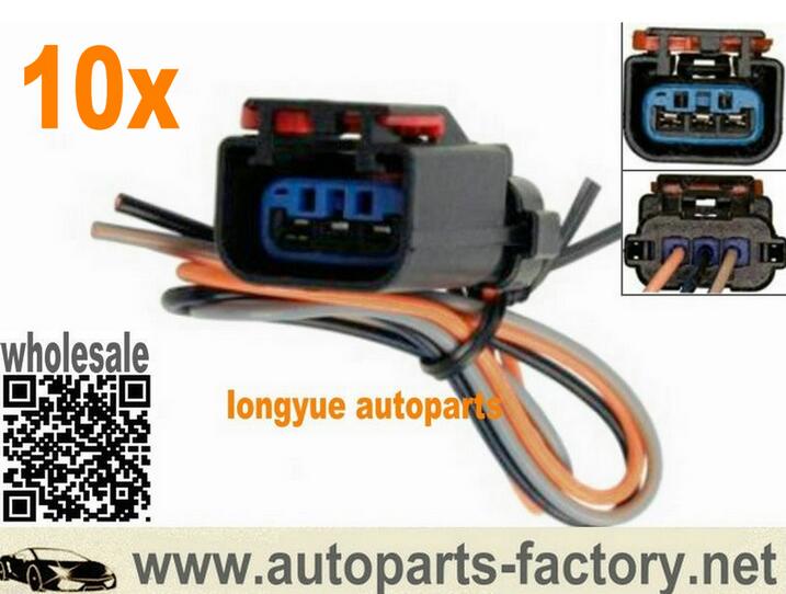 longyue 10pcs Mallory Ignition Coil Adapter Connects Harness universal 3m wire
