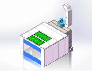 China Naturally Intake Air Spray Booth Water Curtain Filter Furniture Industrial wholesale