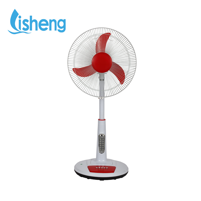 Strong Wind 12v Dc Blower Fan Rechargeable Solar Fan With Led Light