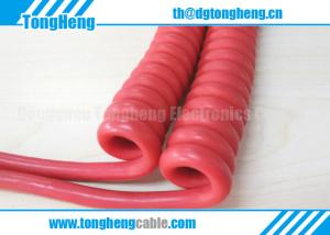 China Tear Resistant Highly Flexible Industrial Machinery Customized Curly Cable wholesale