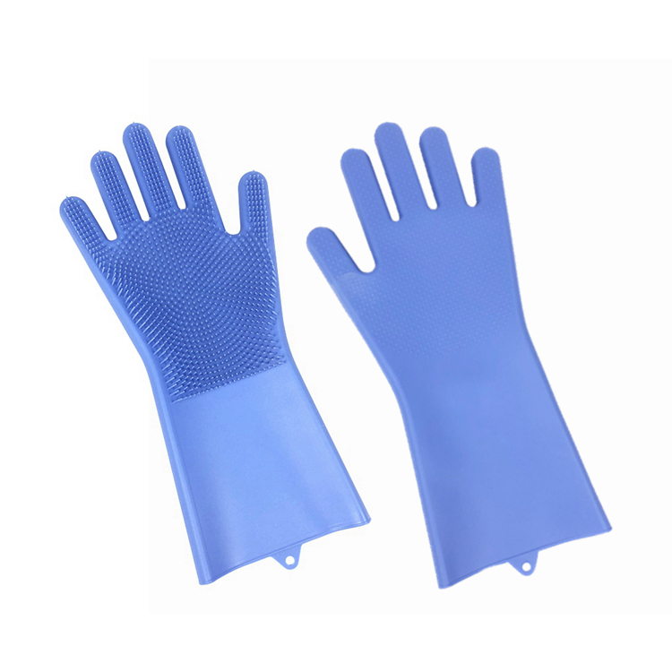 Best Amazon Hot Heat Resistant Kitchen Five Finger Barbecue Grilling Rubber Silicone Oven Reusable Cooking BBQ Glove for cooking