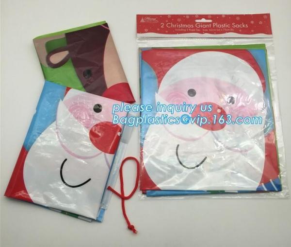 giant plastic gift poly bag 36"*44" santa sack for gift,Giant Santa Sack for Christmas Gift Packing-1 package bagease