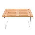 Natural Bamboo Free Standing Shelf Stackable Kitchen Cabinet Organizer