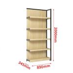 Steel Material Convenience Store Display Shelves 35KG-50kg / layer Capacity ODM