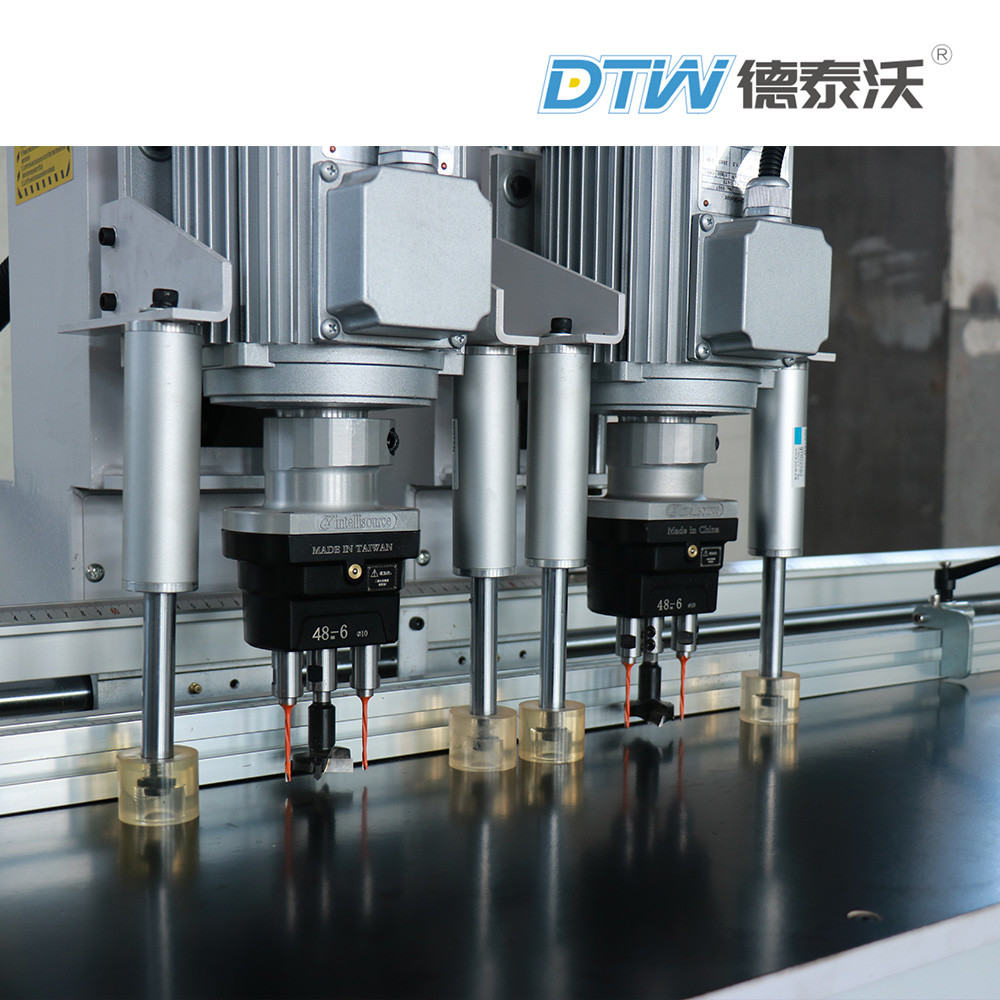 1.5kw Double Heads Plywood Drilling Machine Cabinet Door Hinge Drilling Machine