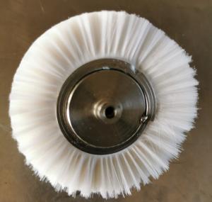 China White Nylon Brush Strip Wound Shaft Spiral Brush Customized wholesale