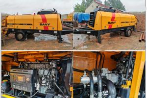 China Diesel Used Concrete Pump Truck Used Sany Trailer Stationary Concrete Pump 18mpa wholesale