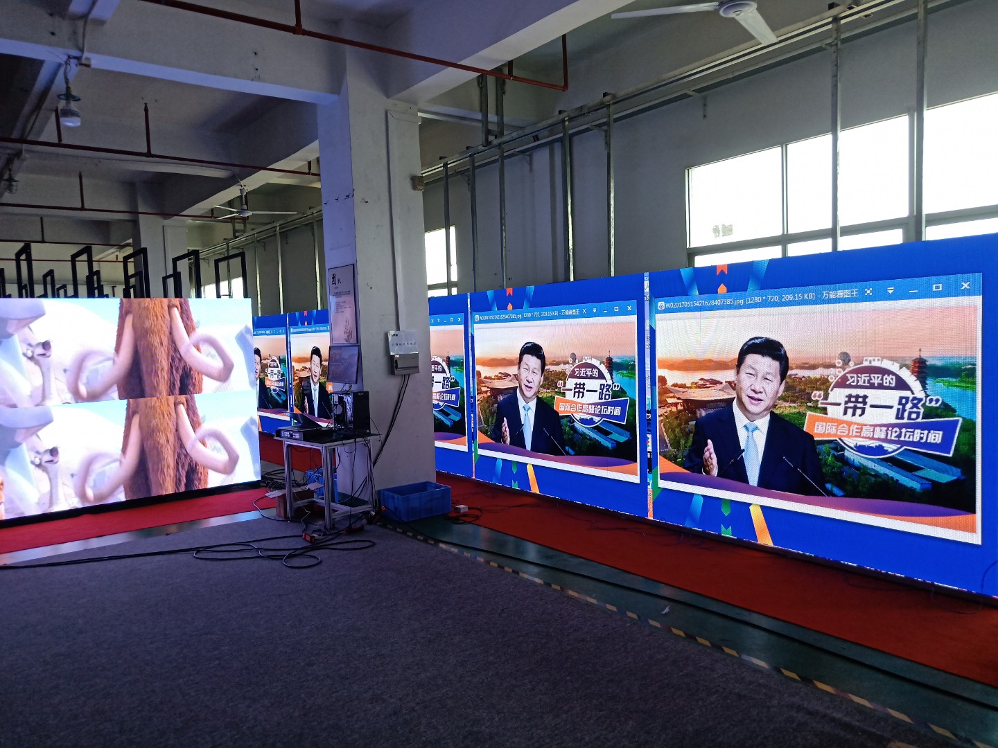 Indoor TV Program 1000nits 1500cd/sqm Stage LED Screen IP20