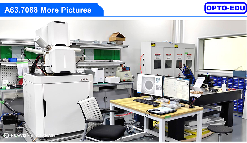 Opto Edu A63.7088 Schottky Field Emission Gun Scanning Electron Microscope SE+CCD 1x~2000000x