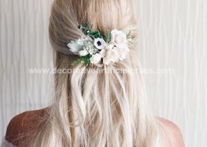 China 24g Bridal Hair Decorative Artificial Silk Flower Hair Clips 100% Handmade wholesale