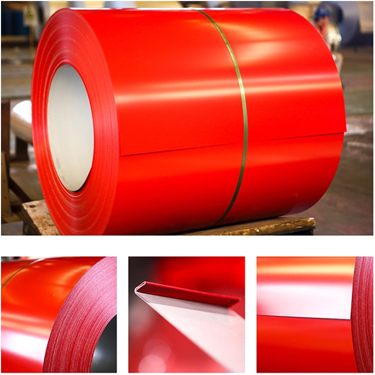 Hot Dipped Painted Sheet Metal Coils 0.4mm Metal Roofing Coil DX51D Color Code 9016