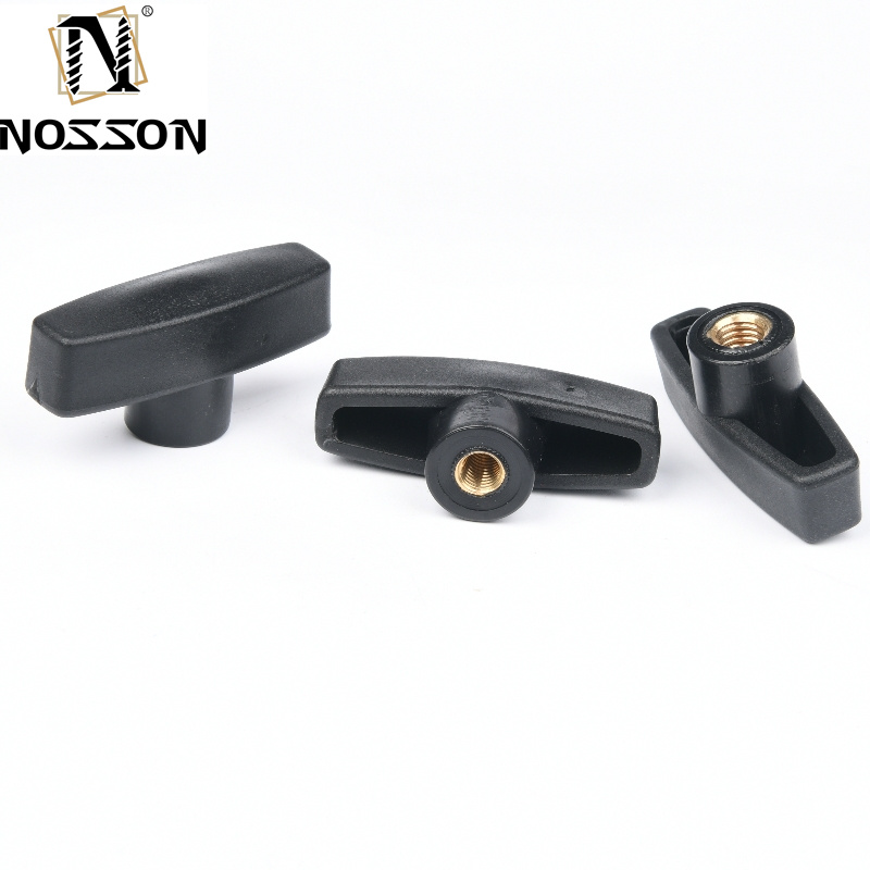 Black Oxide Finish Healthcare T-Head Plastic Knob for Easy Clamping and Tightening in Automotive Industry