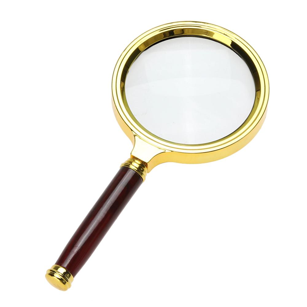 70mm Handheld Reading Magnifier 10x Handheld Magnifying Glass Ergonomics Handle Design