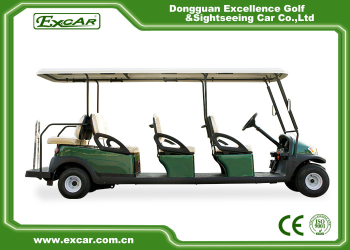 Club Course 8 Passenger Used Electric Golf Buggy With Headlight Trojan Battery