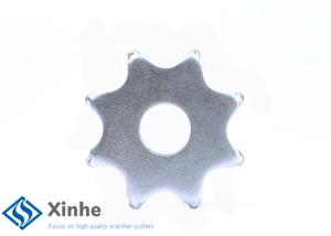 China Concrete Flail Scarifier Cutters , Standard 8 Spike Carbide Steel Cutter wholesale