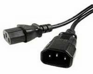 China Power Extension Cable IEC Male to Female UPS Lead C14 to C13 0.5m wholesale