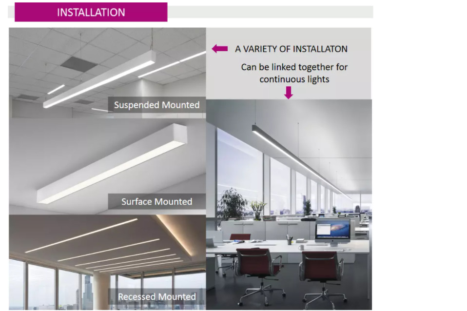 Aluminium 20W 1m LED High Power Wall Washer