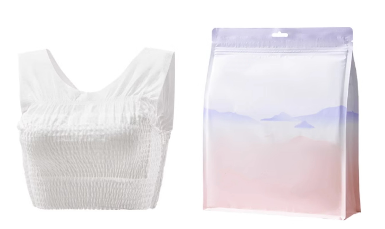 Wearable Disposable Breastfeeding Bra Super Absorbency Keep Dry Fully Anti-Leaking Day And Night