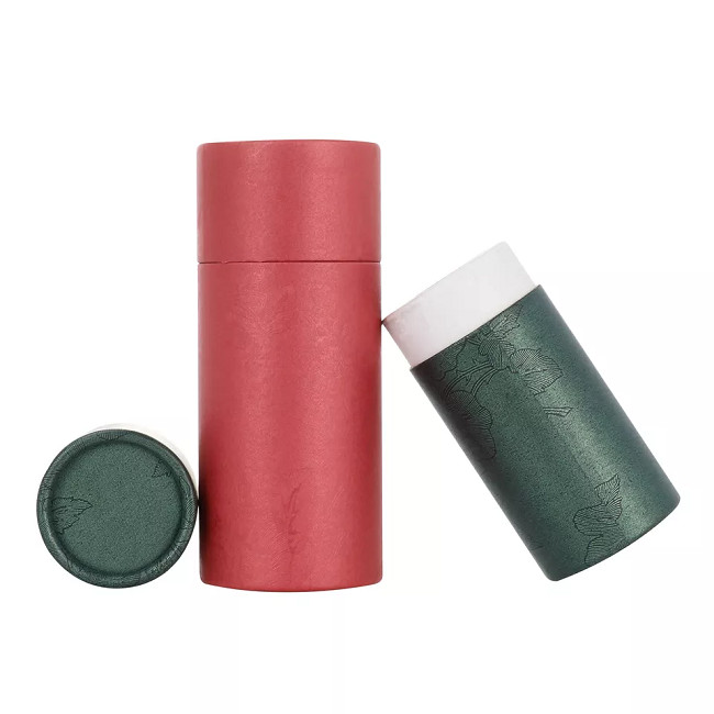 Multi-size Essential Oil Paper Tube Packaging CMYK Cosmetic Food Paper Packaging Tubes