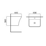 Sanitary Ware Ceramic Wall Hung Basin Mold Resistant For Hotel