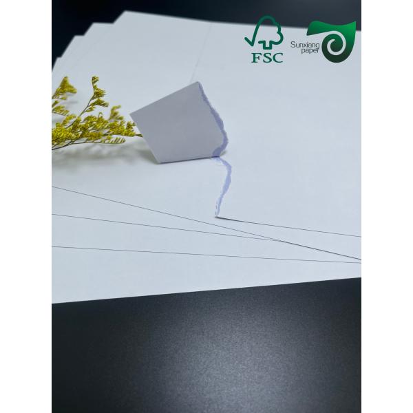 240gsm 330gsm C2S Double Sided Coated Cardboard Black Blue Core Cardstock For Poker