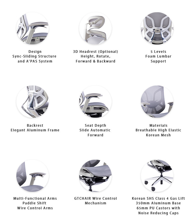 Dvary Butterfly Swivel Chairs Adjustable Mesh Ergonomic Executive Chair