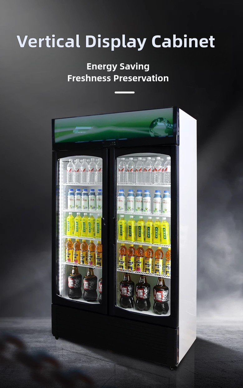 110V/60HZ Voltage Commercial Refrigerated Drinks Display Case with R290a Refrigerant