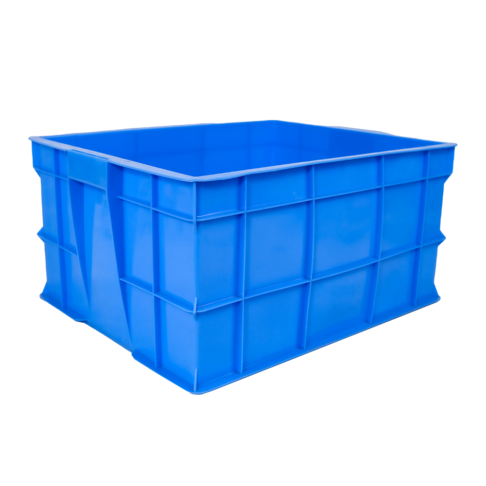 Customized Color Stackable Plastic Storage Crate Solid Moving Crate Vegetable Plastic Turnover Box