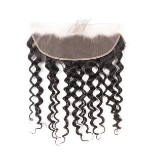 China Brazilian Swiss 13x4 Lace Closure Weave Double Drawn No Shedding wholesale