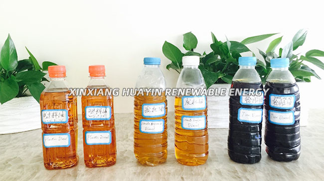 Batch Type Small Pyrolysis Plant Huayin Waste Plastic Scrap To Fuel Oil