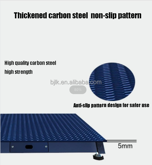 1t 2t 3t Digital Electronic Platform Weighing Floor Scale Weighbridge with Max Weight 1t/2t/3t and AC/DC Power Supply