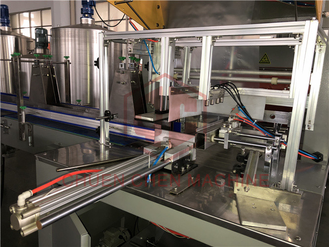 Auto Plastic Bottle Water Production Line With Shrink Wrapping Machine