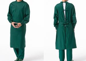 China Reusable Poly Cotton Surgical Gown Autoclavable Reinforced Scrub Suits wholesale