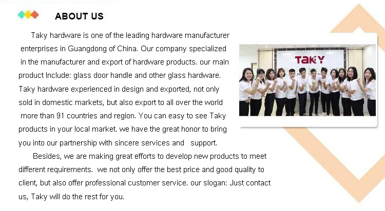 SUS304 Stainless Steel H Type Glass Door Handle Sample 1-3 Working Days Finish SSS/PSS