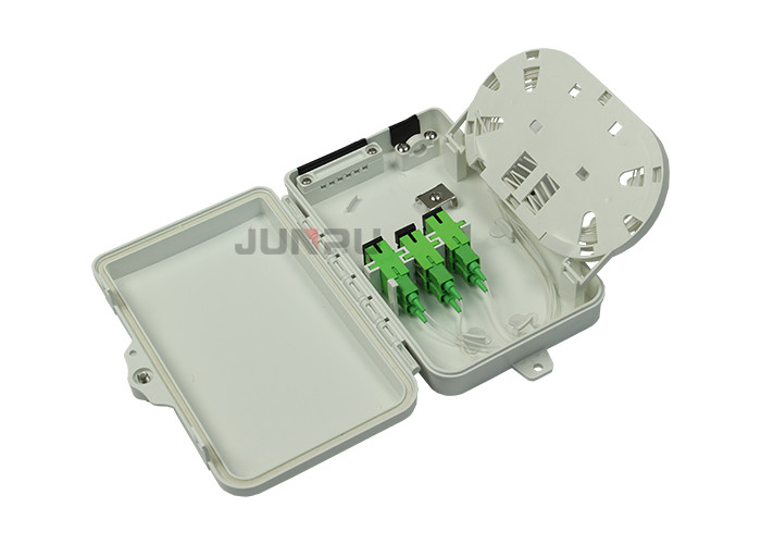 6 Port Outdoor Fiber Optic Distribution Box, material in PC+ABS