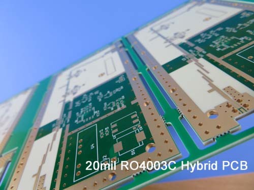 4 Layer Hybrid PCB Board Bulit On Rogers 20mil RO4003C and FR-4