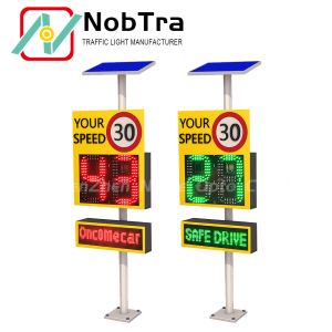 Public Used Road Warning LED Solar Radar Speed Limit Sign
