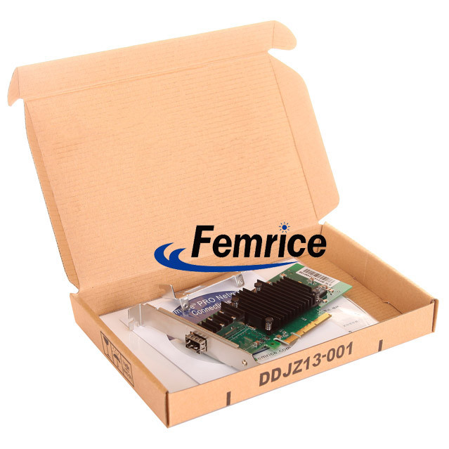 Femrice 10G 1 Port Gigabit Ethernet Server And Workstation Application Server Interface Card With SFP-10G-SR Module